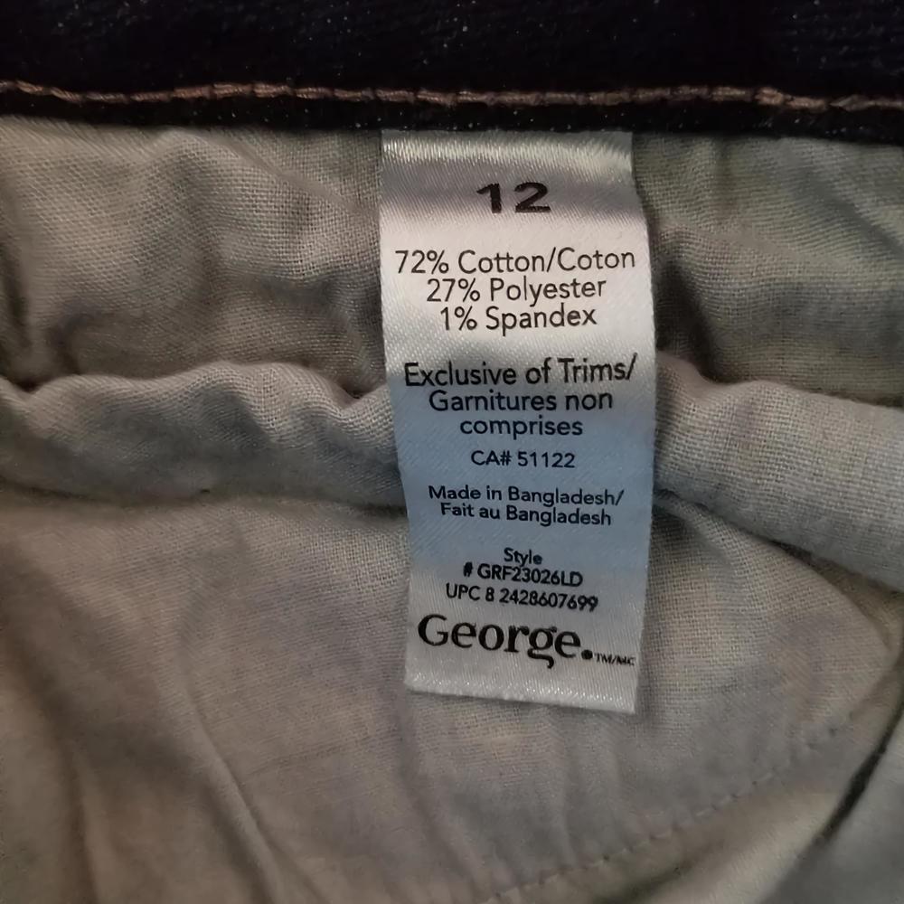 George double button jeans In A Size 12 - Picture 3 of 13